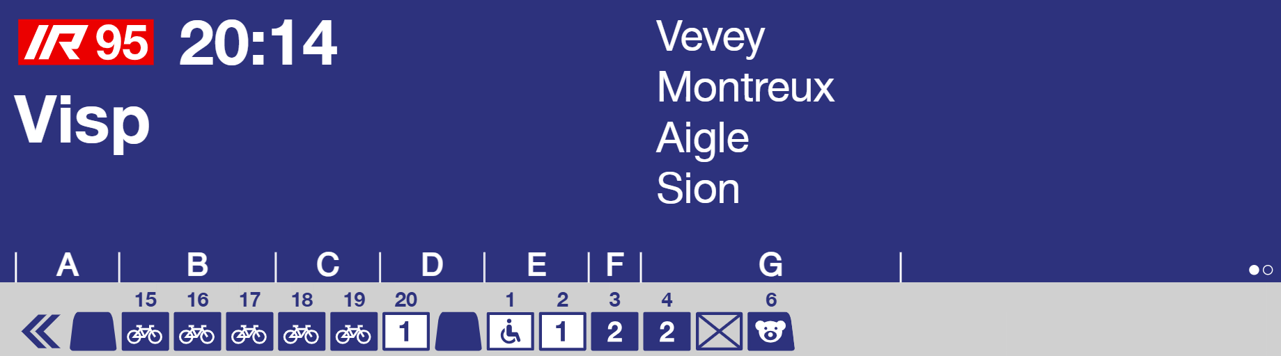 Étiquettes de départs CFF